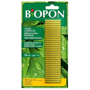 Mēslojuma stienīši zaļajiem augiem Biopon, 30 gab.