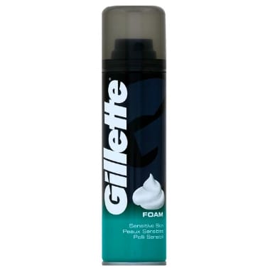Skūšanās putas Gillette Sensitive, 200 ml