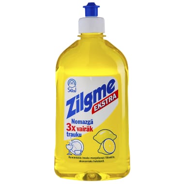 Trauku mazgāšanas līdzeklis citronu Zilgme ekstra, 500 ml