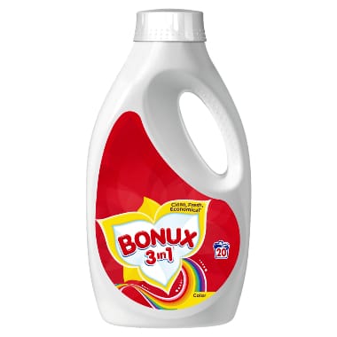 Veļas mazgāšanas želeja Bonux 3in1 Color, 1,3 L
