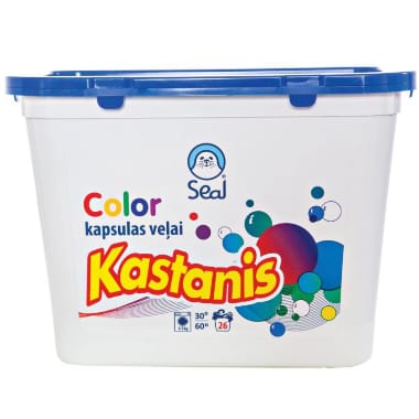 Veļas mazgāšanas kapsulas Kastanis Color, 26 gab.