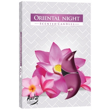 Aromātiskās tējas sveces Oriental Night, 6 gab.