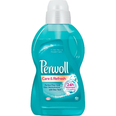Veļas mazgāšanas līdzeklis Perwoll Care&Refresh, 900 ml