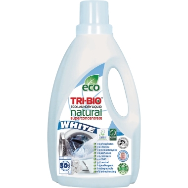 Veļas mazgāšanas līdzeklis baltai veļai Tri-Bio Natural, 1,42 L