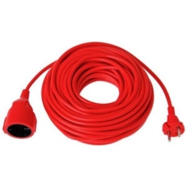 Pagarinātāja kabelis Verners Extension Cord, b/z, sarkans, 20 m
