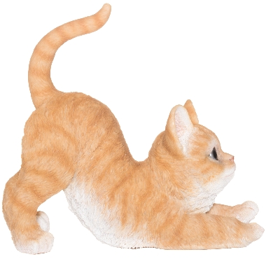 Dārza figūriņa Kaķis, 4living Playful, oranžs, 21,5 cm