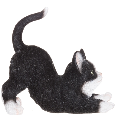 Dārza figūriņa Kaķis, 4living Playful, melns, 21,5 cm