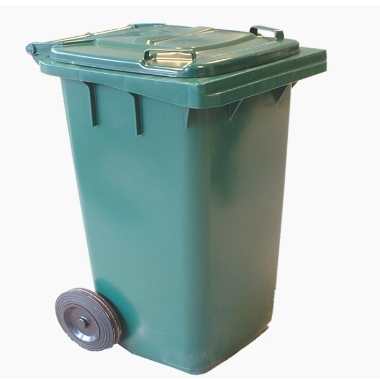 Atkritumu konteiners, zaļš, 120 L