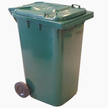 Atkritumu konteiners, zaļš, 240 L