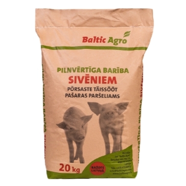 Pilnvērtīga barība sivēniem (3-12kg) Baltic Agro, 20 kg