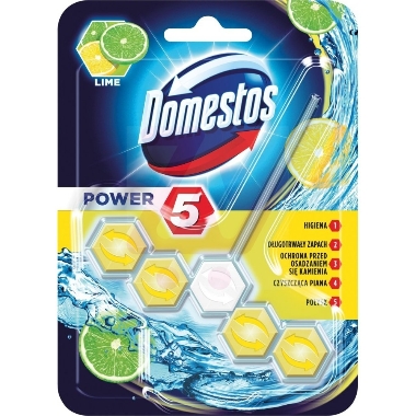 Tualetes bloks Power5 Lime Domestos, 55 g