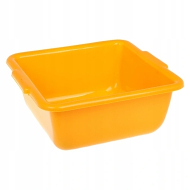 Plastmasa bļoda kvadrātveida oranža, Keeeper, 9 L