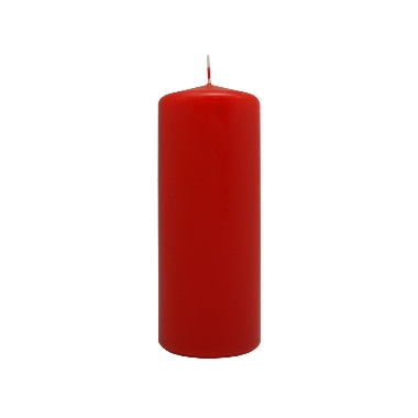 Cilindra formas svece sarkana, Diana sveces, 6x15 cm