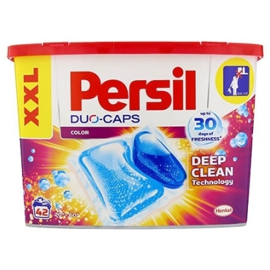 Veļas mazgāšanas kapsulas Persil DUO CAPS color, 42 gab.