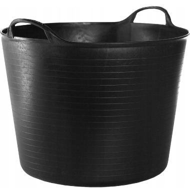 Elastīgs grozs ar rokturiem, melns, 42 L