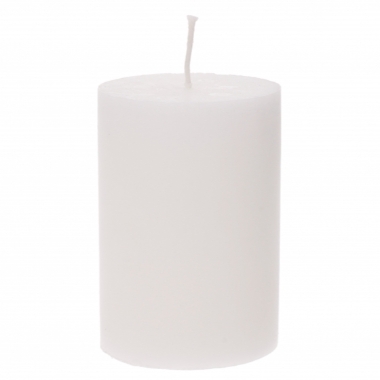 Cilindra svece stearīna balta, Diana sveces, 7x10 cm