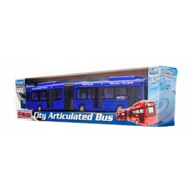 Rotaļu autobuss zils, 45x10,5 cm