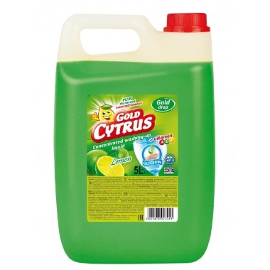 Trauku mazgāšanas līdzeklis ar citronu, Gold Cytrus, 5 L