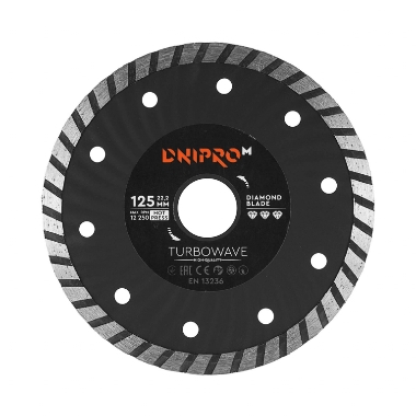 Dimanta griezējdisks TURBOWAVE 125x22,2 mm, Dnipro-M