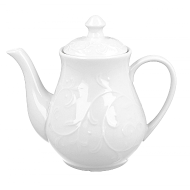 Tējas kanniņa balta Hemingway porcelāna, 1,35 L