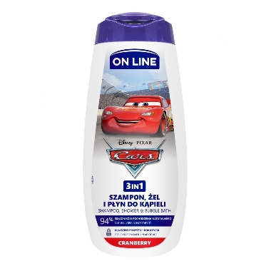 Šampūns 3in1 bērniem Disney cars, On Line, 400 ml