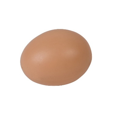 Mākslīgā vistas ola, plastmasas, brūna