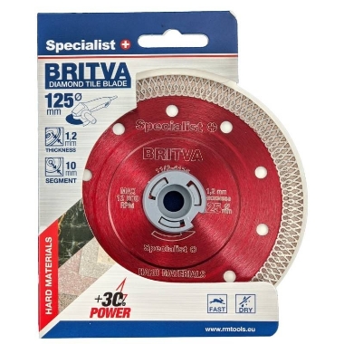Dimanta disks Britva 125x1,2x22 mm, Specialist+