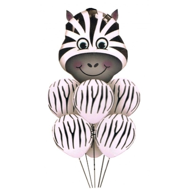 Balonu komplekts Zebra, 7 gab.