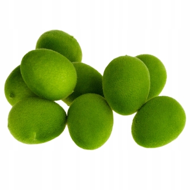 Dekoratīvas olas zaļas 4 cm, 9 gab.