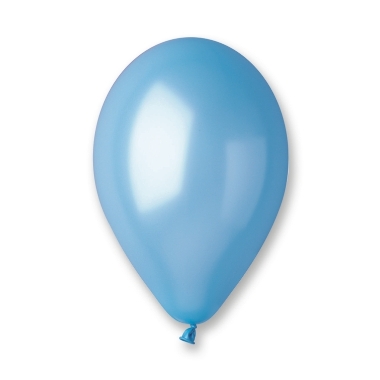 Baloni metāliski gaiši zili Gemar, 100 gab.