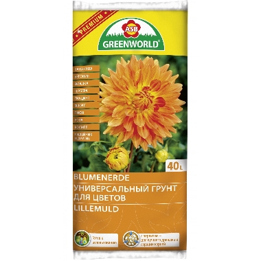 Universāla augsne puķēm ASB  Premium Greenworld, 40 L