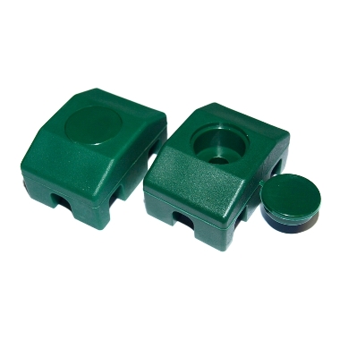 Žoga paneļu stiprinājums zaļš, 40x30mm/Ø6mm, 1 gab.