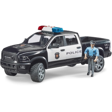 Rotaļu policijas auto RAM 2500 ar policistu, Bruder