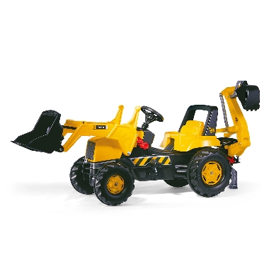 Rotaļu minamais traktors JCB ar 2 kausiem, Rolly Toys