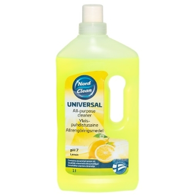 Universāls tīrīšanas līdzeklis citrona Nord Clean, 1 L
