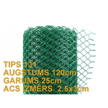 Plastmasas žogs zaļš 120cm x 25m, Expo-Net
