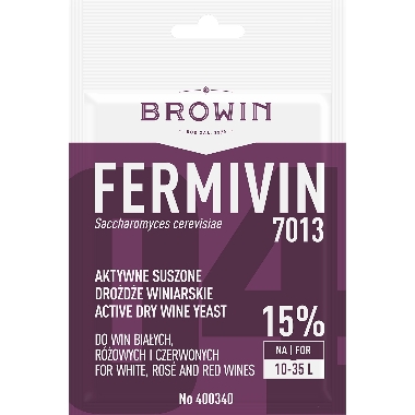 Sausais vīna raugs Fermivin Browin, 7 g