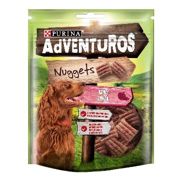 Gardums suņiem Adventuros Nuggets Purina, 90 g