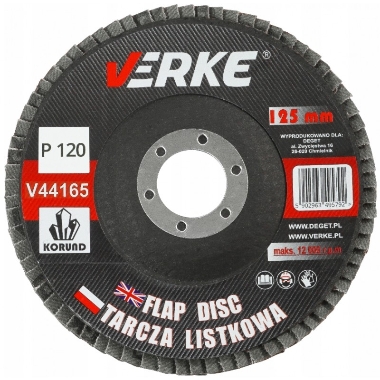 Slīpējamais disks lapiņu 125 mm G120 Standard, Verke