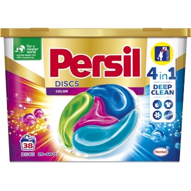 Veļas mazgāšanas kapsulas Deep Clean Discs Color Persil, 38 gab.