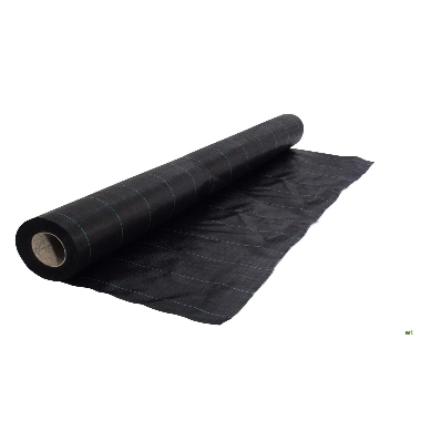 Augsnes pārklājs, ģeotekstils melns 1,65x100 m, UV stabilizēts, (100g/m²)