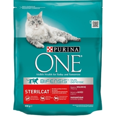 Sausā barība kaķiem Sterilcat ar liellopu ONE, 1,5 kg