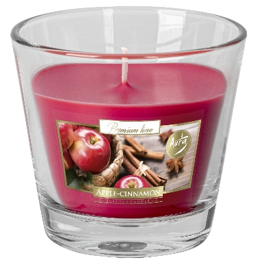 Svece stikla traukā Aurelia Apple-Cinnamon, Bispol