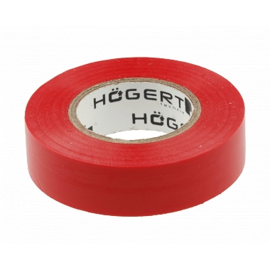 PVC izolācijas lente sarkana 19mm x 20m, Hogert