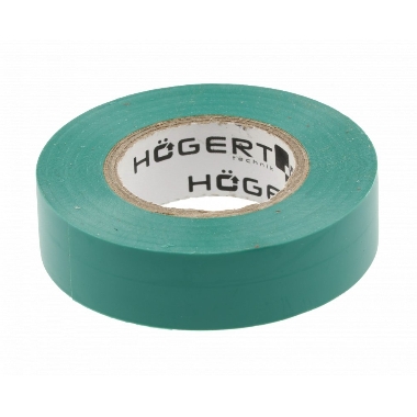 PVC izolācijas lente zaļa 19mm x 20m, Hogert