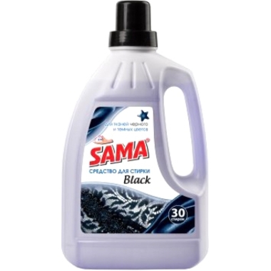Veļas mazgāšanas līdzeklis Sama Black, 1,5 L