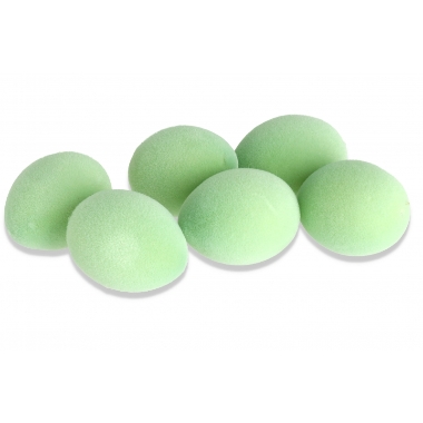 Dekoratīvas olas gaiši zaļas, 6 gab.