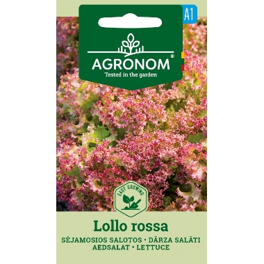 Dārza salāti Lollo Rossa, Seklos LT, 1 g
