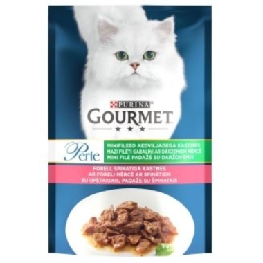 Kaķu konservi ar foreli Gourmet, 85 g