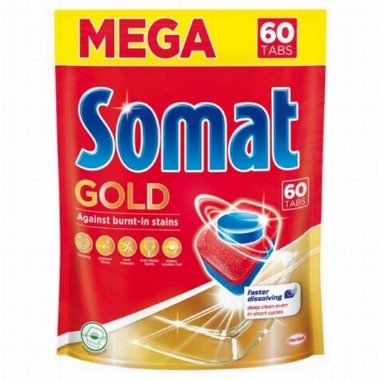 Tabletes trauku mazgāšanas mašīnai Somat Gold, 60 gab.
